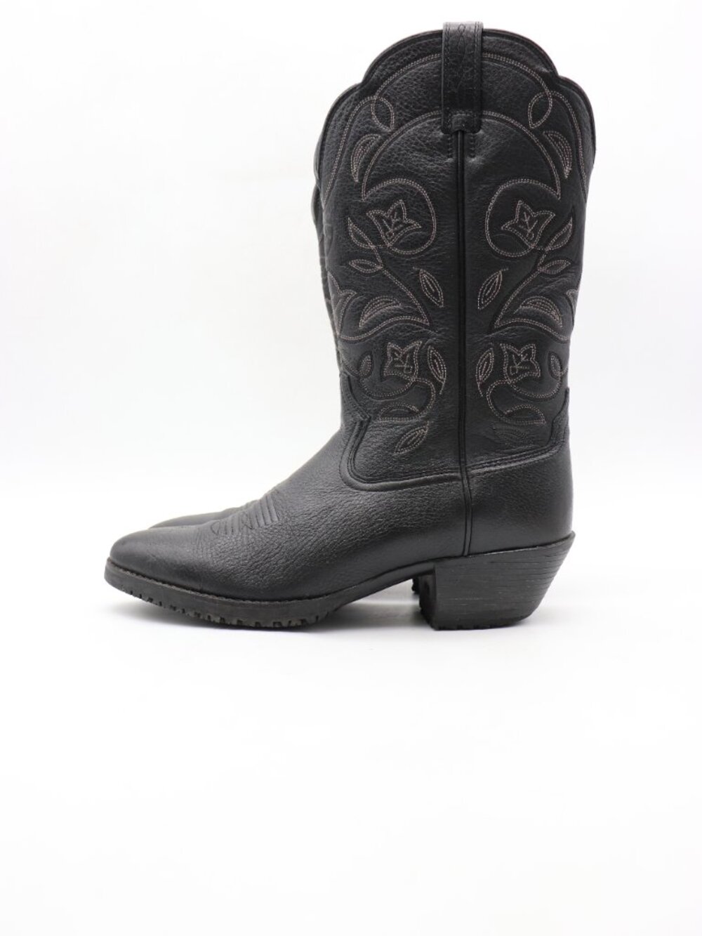 Ariat Heritage Women's Size 8 B Black Leather Western Equestrian Boots 10001037 - Picture 4 of 10